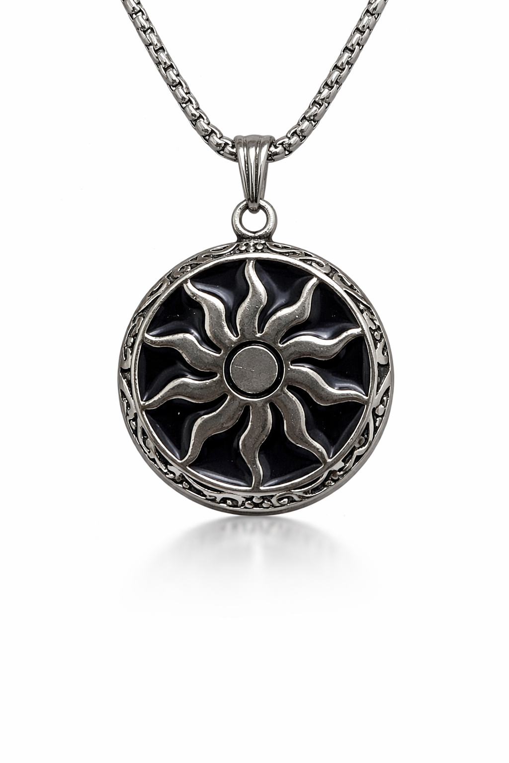 Solar Eclipse Medallion Necklace
